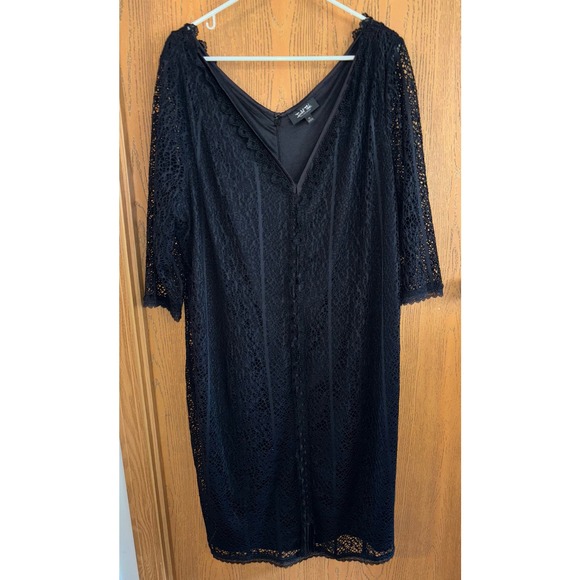 Isabel Toledo for Lane Bryant Women’s black Lace dress (size 26) - Picture 2 of 4